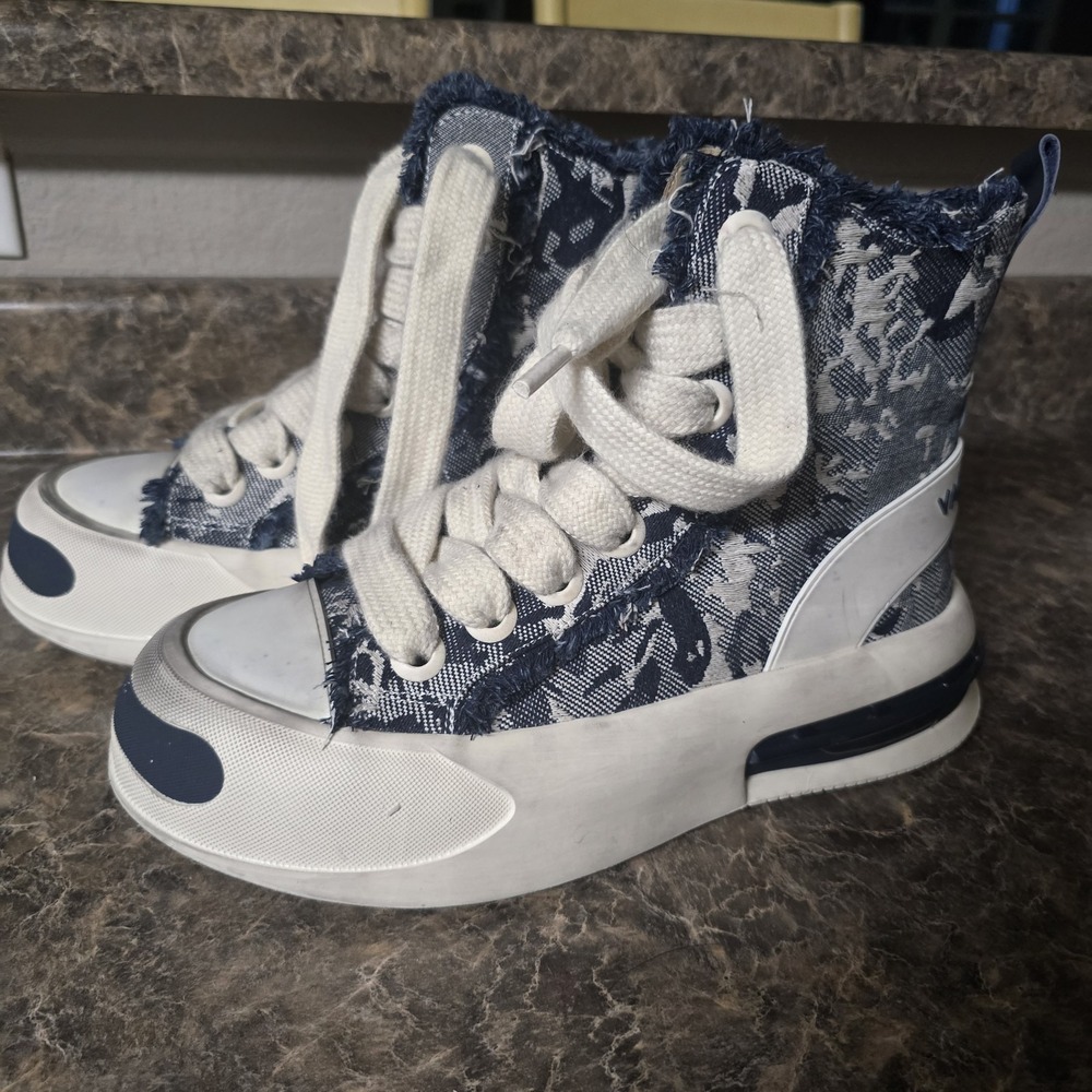 Valabasas "PURPOSE"‎ HIGH INDIGO BLUE SNEAKER Size 10